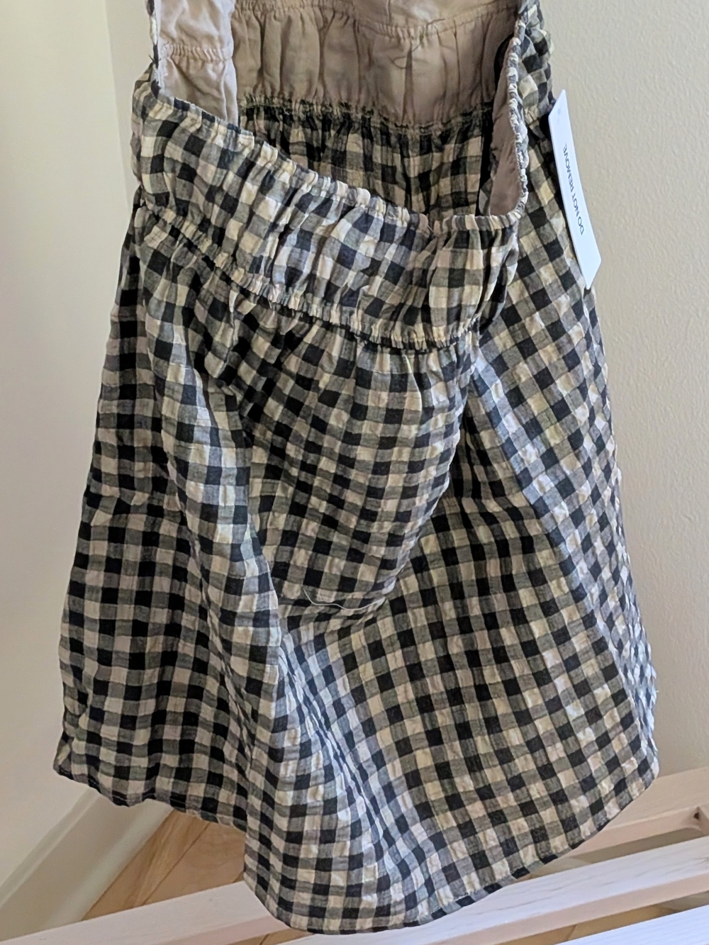 NWT Princess Polly Naomy Halter Flare Mini Dress In Black Check - 8 - Picture 9 of 10